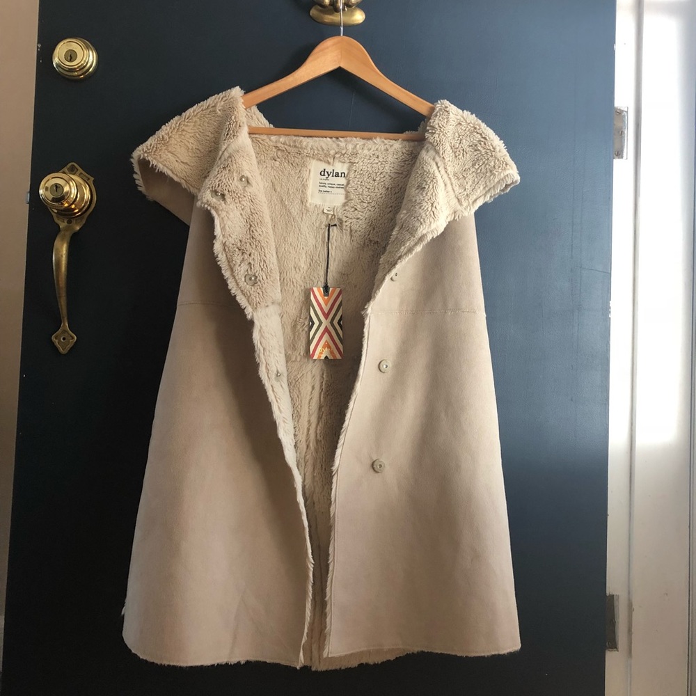 NWT Dylan by True Grit Madison Shearling Vest